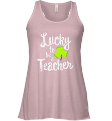 Teacher St. Patrick's Day Shirt, Lucky To Be A Teacher Women's Racerback Tank Women's Racerback Tank - trendytshirts1