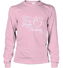 Describe your lover in two words symply amazing Valentine Long Sleeve T-Shirt Long Sleeve T-Shirt - trendytshirts1