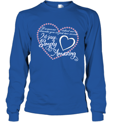 Describe your lover in two words symply amazing Valentine Long Sleeve T-Shirt Long Sleeve T-Shirt - trendytshirts1