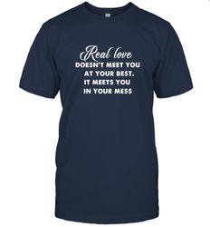 Real love funny quotes for valentine Men's T-Shirt