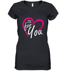 Pink Heart Valentine's Day Gifts Boyfriend Girlfriend Love Women's V-Neck T-Shirt Women's V-Neck T-Shirt - trendytshirts1