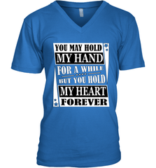 Hold my hand for a while hold my heart forever Valentine Men's V-Neck Men's V-Neck - trendytshirts1