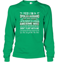 Spoiled Husband Property Of Freaking Wife Valentine's Day Long Sleeve T-Shirt Long Sleeve T-Shirt - trendytshirts1