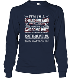 Spoiled Husband Property Of Freaking Wife Valentine's Day Long Sleeve T-Shirt