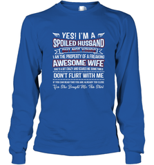 Spoiled Husband Property Of Freaking Wife Valentine's Day Long Sleeve T-Shirt Long Sleeve T-Shirt - trendytshirts1