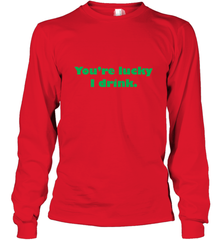 St. Patrick's Day Adult Drinking Long Sleeve T-Shirt Long Sleeve T-Shirt - trendytshirts1