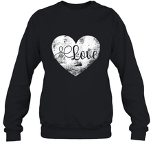 Love Valentines Day Heart Vintage Gift For Men Women Crewneck Sweatshirt Crewneck Sweatshirt - trendytshirts1