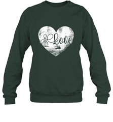 Love Valentines Day Heart Vintage Gift For Men Women Crewneck Sweatshirt Crewneck Sweatshirt - trendytshirts1