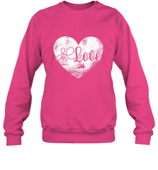Love Valentines Day Heart Vintage Gift For Men Women Crewneck Sweatshirt Crewneck Sweatshirt - trendytshirts1