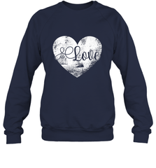 Love Valentines Day Heart Vintage Gift For Men Women Crewneck Sweatshirt Crewneck Sweatshirt - trendytshirts1
