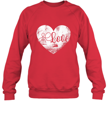 Love Valentines Day Heart Vintage Gift For Men Women Crewneck Sweatshirt Crewneck Sweatshirt - trendytshirts1