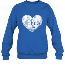 Love Valentines Day Heart Vintage Gift For Men Women Crewneck Sweatshirt Crewneck Sweatshirt - trendytshirts1