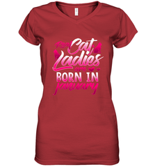 Cat Lady Born In January Cat Lover Birthday Gift For Women's V-Neck T-Shirt Women's V-Neck T-Shirt - trendytshirts1