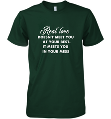 Real love funny quotes for valentine Men's Premium T-Shirt Men's Premium T-Shirt - trendytshirts1