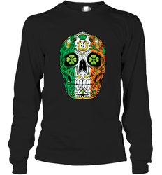 Sugar Skull Leprechaun T Shirt St Patricks Day Women Men Tee Long Sleeve T-Shirt