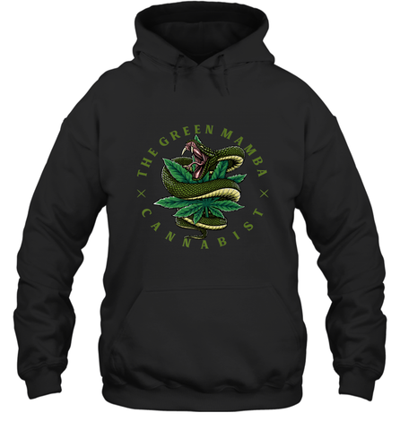 The Green Mamba, Cannabist, Weed Grower Pot Smoker Hooded Sweatshirt Hooded Sweatshirt / Black / S Hooded Sweatshirt - trendytshirts1