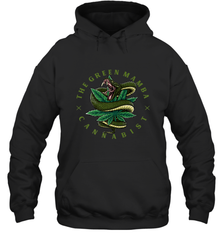 The Green Mamba, Cannabist, Weed Grower Pot Smoker Hooded Sweatshirt Hooded Sweatshirt - trendytshirts1