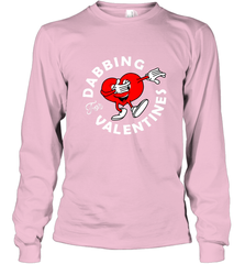 Dabbing Heart For Valentine's Day Art Graphics Heart Gift Long Sleeve T-Shirt Long Sleeve T-Shirt - trendytshirts1