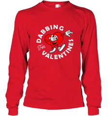 Dabbing Heart For Valentine's Day Art Graphics Heart Gift Long Sleeve T-Shirt Long Sleeve T-Shirt - trendytshirts1