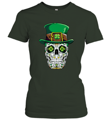 Sugar Skull Leprechaun T Shirt St Patricks Day Women Men Women's T-Shirt Women's T-Shirt - trendytshirts1