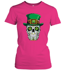 Sugar Skull Leprechaun T Shirt St Patricks Day Women Men Women's T-Shirt Women's T-Shirt - trendytshirts1