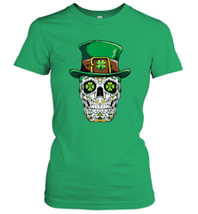Sugar Skull Leprechaun T Shirt St Patricks Day Women Men Women's T-Shirt Women's T-Shirt - trendytshirts1