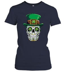 Sugar Skull Leprechaun T Shirt St Patricks Day Women Men Women's T-Shirt