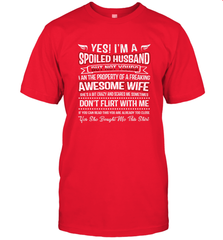 Spoiled Husband Property Of Freaking Wife Valentine's Day Gift Men's T-Shirt Men's T-Shirt - trendytshirts1