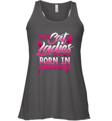 Cat Lady Born In January Cat Lover Birthday Gift For Women's Racerback Tank Women's Racerback Tank - trendytshirts1