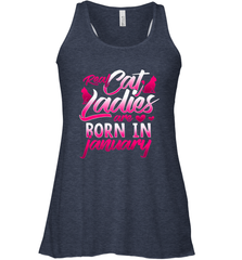 Cat Lady Born In January Cat Lover Birthday Gift For Women's Racerback Tank Women's Racerback Tank - trendytshirts1
