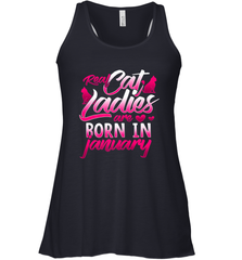 Cat Lady Born In January Cat Lover Birthday Gift For Women's Racerback Tank Women's Racerback Tank - trendytshirts1