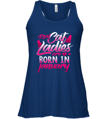 Cat Lady Born In January Cat Lover Birthday Gift For Women's Racerback Tank Women's Racerback Tank - trendytshirts1