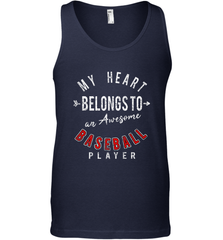 My Heart Belongs To A Baseball Player Valentines Day Men's Tank Top Men's Tank Top - trendytshirts1