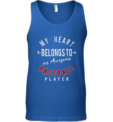 My Heart Belongs To A Baseball Player Valentines Day Men's Tank Top Men's Tank Top - trendytshirts1