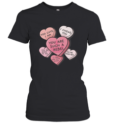 Star Wars Valentines Candy Heart Quotes Women's T-Shirt