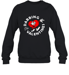 Dabbing Heart For Valentine's Day Art Graphics Heart Gift Crewneck Sweatshirt Crewneck Sweatshirt - trendytshirts1