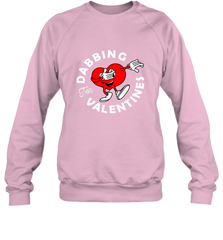 Dabbing Heart For Valentine's Day Art Graphics Heart Gift Crewneck Sweatshirt Crewneck Sweatshirt - trendytshirts1