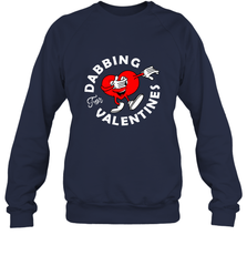 Dabbing Heart For Valentine's Day Art Graphics Heart Gift Crewneck Sweatshirt Crewneck Sweatshirt - trendytshirts1