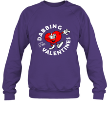 Dabbing Heart For Valentine's Day Art Graphics Heart Gift Crewneck Sweatshirt Crewneck Sweatshirt - trendytshirts1