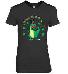 T Rex Dinosaur St. Patrick's Day Irish Funny Women's Premium T-Shirt