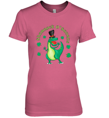 T Rex Dinosaur St. Patrick's Day Irish Funny Women's Premium T-Shirt Women's Premium T-Shirt - trendytshirts1