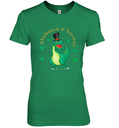 T Rex Dinosaur St. Patrick's Day Irish Funny Women's Premium T-Shirt