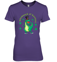 T Rex Dinosaur St. Patrick's Day Irish Funny Women's Premium T-Shirt Women's Premium T-Shirt - trendytshirts1