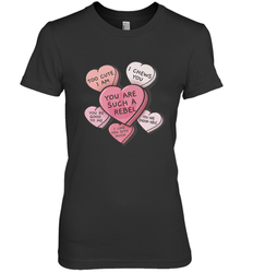 Star Wars Valentines Candy Heart Quotes Women's Premium T-Shirt