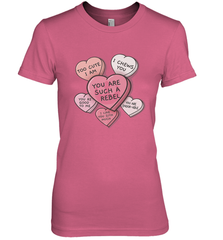 Star Wars Valentines Candy Heart Quotes Women's Premium T-Shirt Women's Premium T-Shirt - trendytshirts1