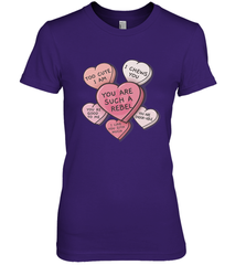 Star Wars Valentines Candy Heart Quotes Women's Premium T-Shirt Women's Premium T-Shirt - trendytshirts1