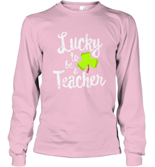 Teacher St. Patrick's Day Shirt, Lucky To Be A Teacher Long Sleeve T-Shirt Long Sleeve T-Shirt - trendytshirts1