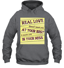 Real love funny quotes for valentine (2) Hooded Sweatshirt Hooded Sweatshirt - trendytshirts1