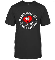 Dabbing Heart For Valentine's Day Art Graphics Heart Gift Men's T-Shirt