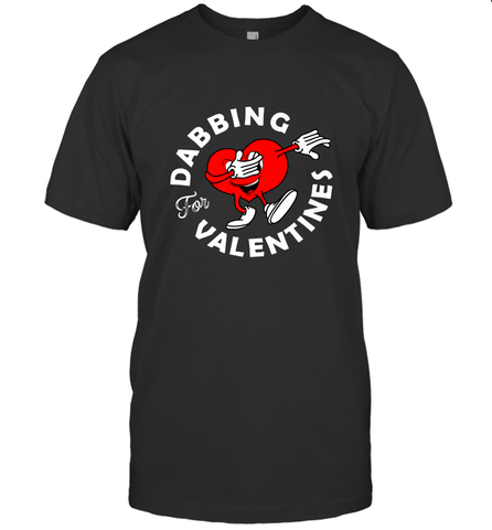 Dabbing Heart For Valentine's Day Art Graphics Heart Gift Men's T-Shirt Men's T-Shirt / Black / S Men's T-Shirt - trendytshirts1